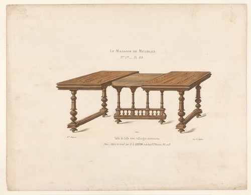 Table de Salle avec rallonges intérieures