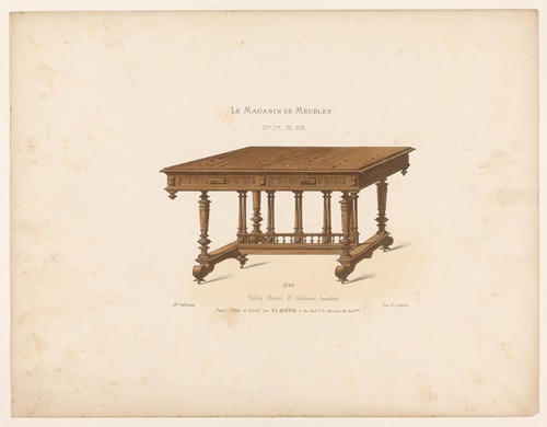 Table Henri II (Colonnes Jumelles)