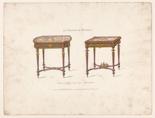 Tables à (ouvrage) Louis XVI Marquetterie