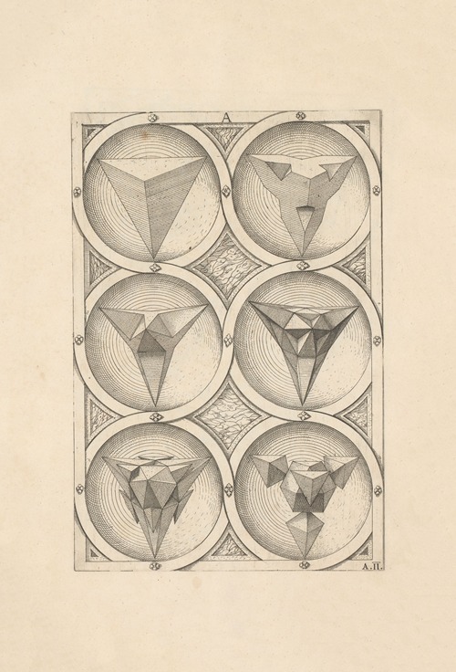 Perspectiva Corporum Regularium (Perspective of regular solids) Pl.04