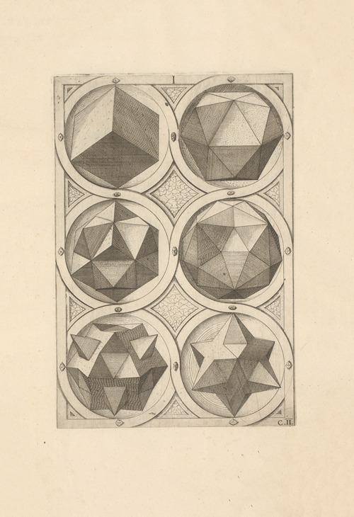 Perspectiva Corporum Regularium (Perspective of regular solids) Pl.13