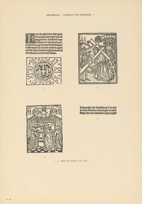 L’art typographique dans les Pays-Bas pendant les années 1500 à 1540 Pl.007