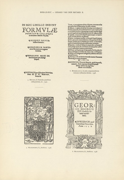 L’art typographique dans les Pays-Bas pendant les années 1500 à 1540 Pl.033
