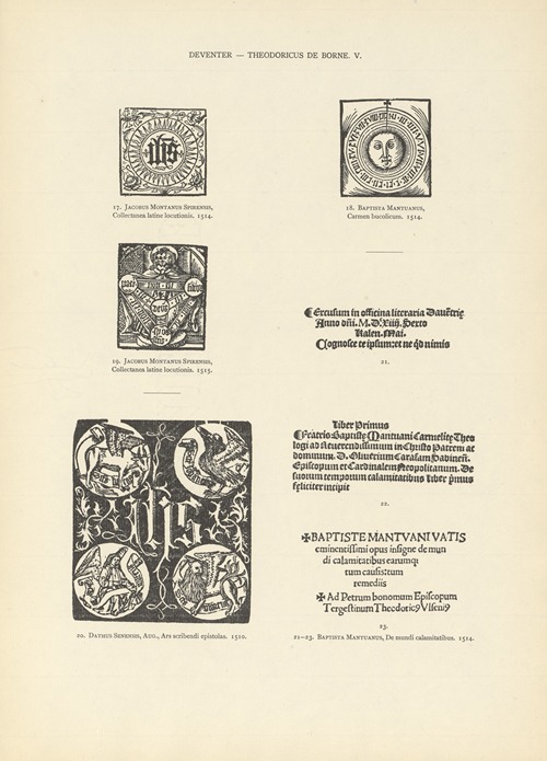 L’art typographique dans les Pays-Bas pendant les années 1500 à 1540 Pl.057