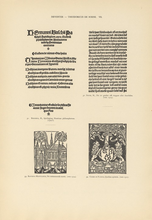 L’art typographique dans les Pays-Bas pendant les années 1500 à 1540 Pl.059
