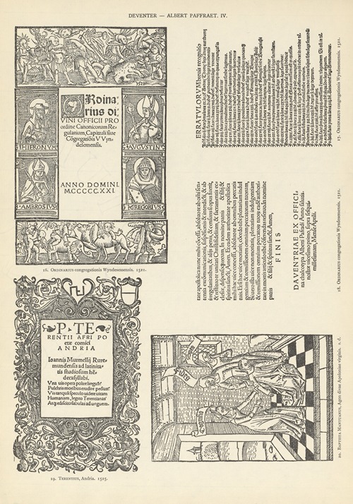 L’art typographique dans les Pays-Bas pendant les années 1500 à 1540 Pl.064