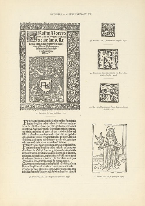 L’art typographique dans les Pays-Bas pendant les années 1500 à 1540 Pl.068