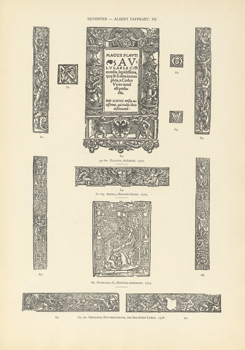 L’art typographique dans les Pays-Bas pendant les années 1500 à 1540 Pl.072