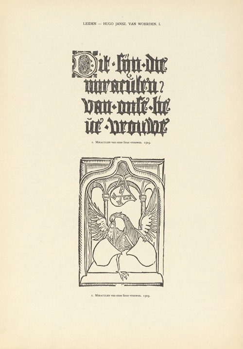 L’art typographique dans les Pays-Bas pendant les années 1500 à 1540 Pl.089