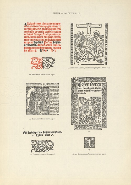 L’art typographique dans les Pays-Bas pendant les années 1500 à 1540 Pl.100