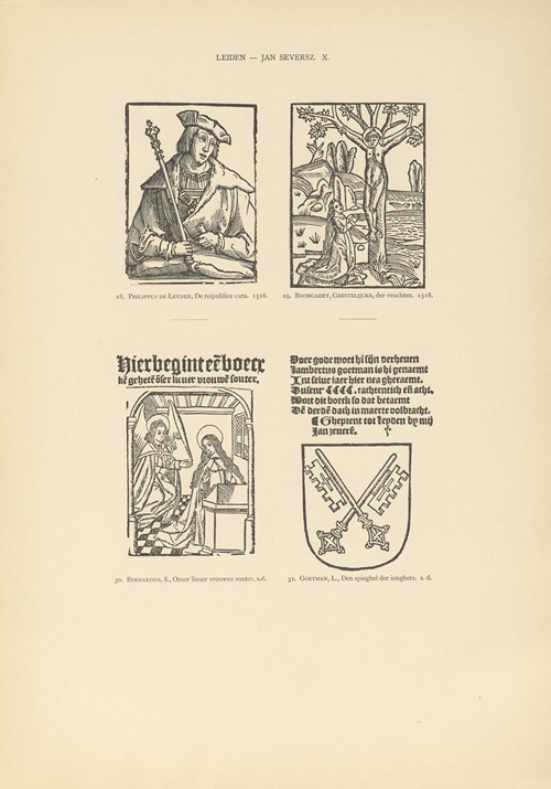 L’art typographique dans les Pays-Bas pendant les années 1500 à 1540 Pl.101