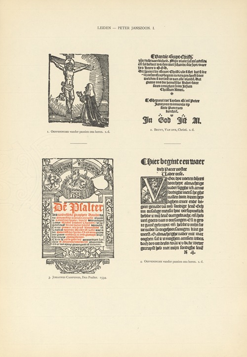 L’art typographique dans les Pays-Bas pendant les années 1500 à 1540 Pl.105