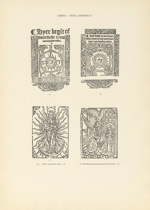 L’art typographique dans les Pays-Bas pendant les années 1500 à 1540 Pl.106