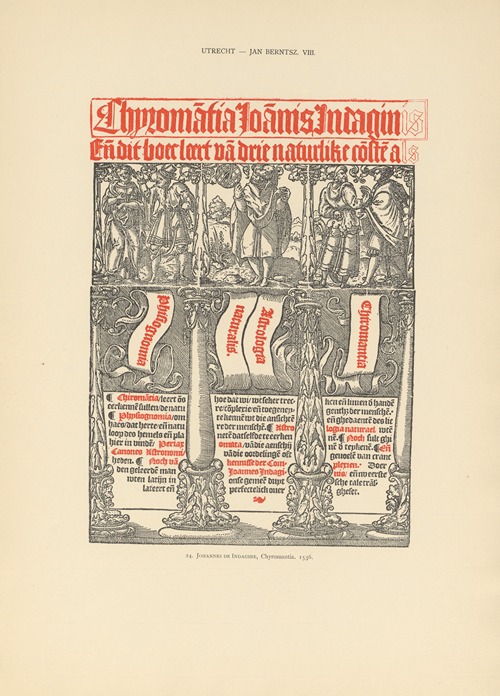 L’art typographique dans les Pays-Bas pendant les années 1500 à 1540 Pl.124