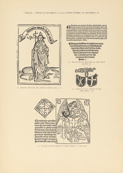 L’art typographique dans les Pays-Bas pendant les années 1500 à 1540 Pl.135