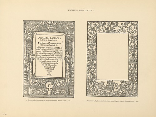 L’art typographique dans les Pays-Bas pendant les années 1500 à 1540 Pl.137
