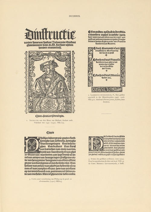 L’art typographique dans les Pays-Bas pendant les années 1500 à 1540 Pl.140