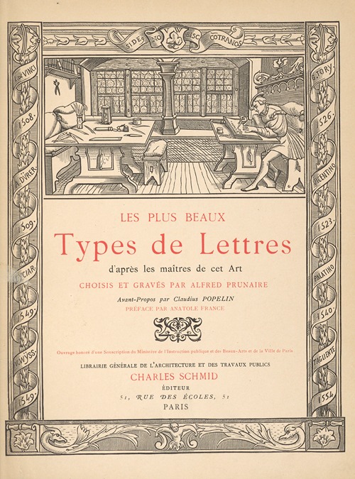 Les plus beaux types de lettre d’après les maîtres de cet art – Title