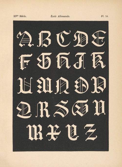 École‎ ‎Allemande ‎—‎ ‎Alphabet‎ ‎(initiales‎ ‎gothiques)