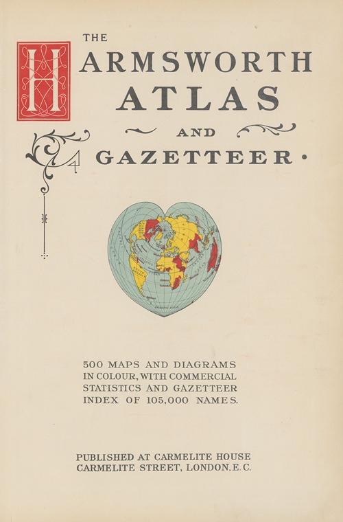 The Harmsworth atlas and Gazetter – Title page