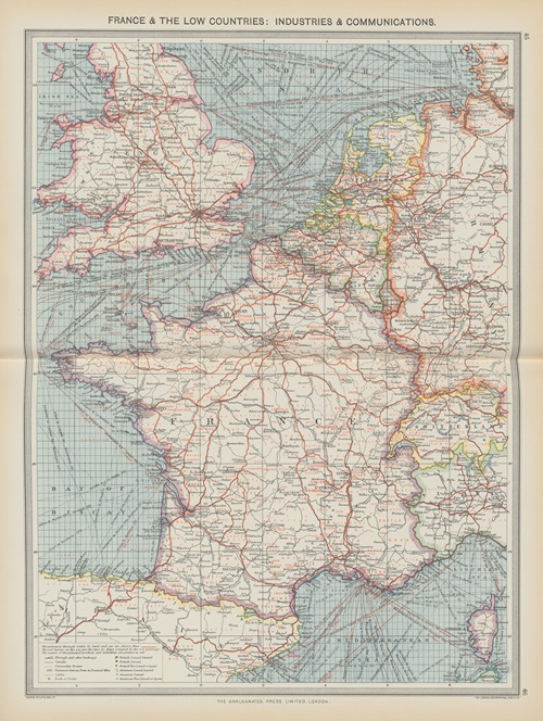 France and The Low Countries—Industries and Communications