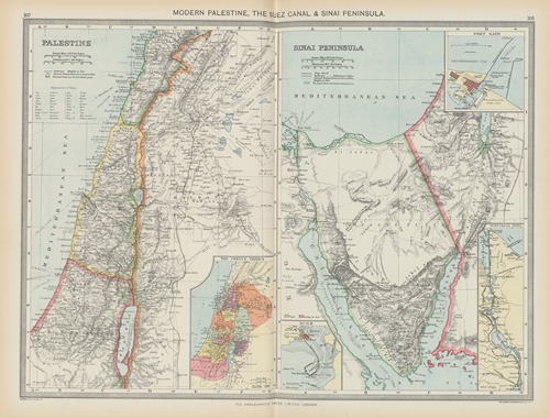 Modern Palestine, The Suez Canal and Sinai Peninsula