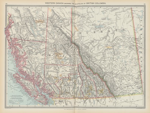 Western Canada—Showing Goldfields