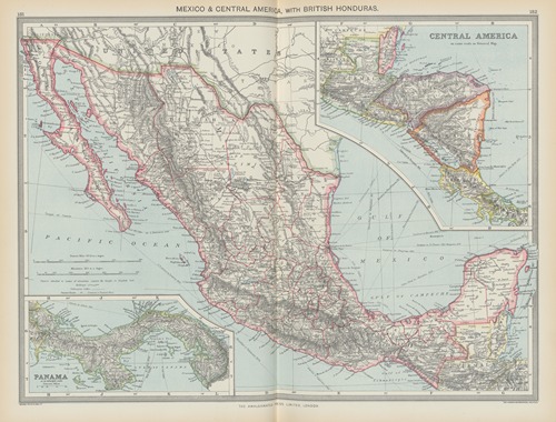 Mexico and Central America, with British Honduras