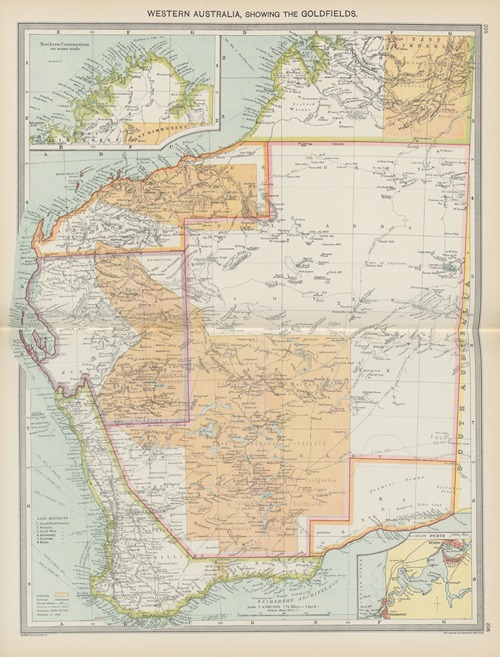 Western Australia—Showing The Goldfields