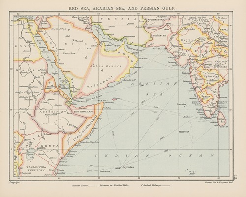 Red Sea, Arabian Sea and Persian Gulf