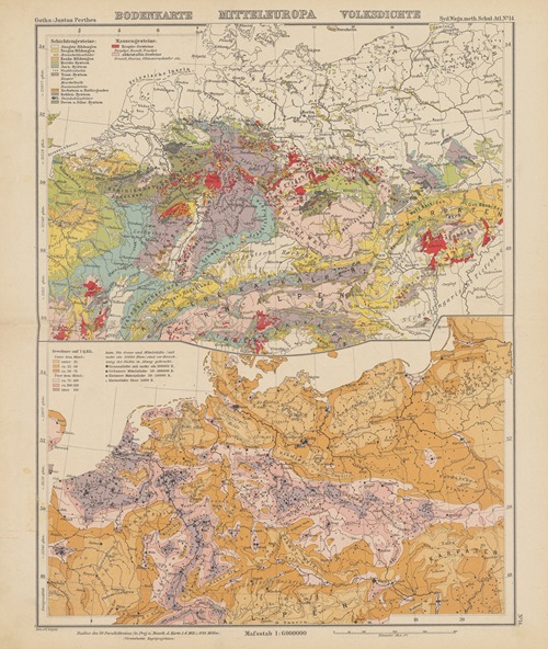 Bodenkarte‎ ‎und‎ ‎Volksdichte‎ ‎Mitteleuropas