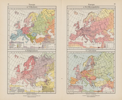 Europa; Volkerkarte, Bevolkerungsdichte