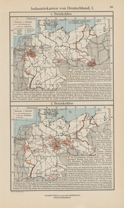 Industriekarten von Deutschland I