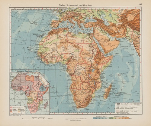 Afrika, Bodengestalt und Gewasser
