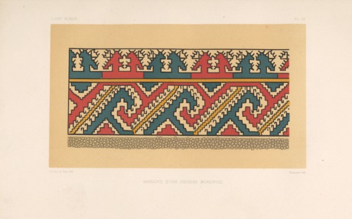 Broderie‎ ‎d’une‎ ‎chemise‎ ‎mordwine