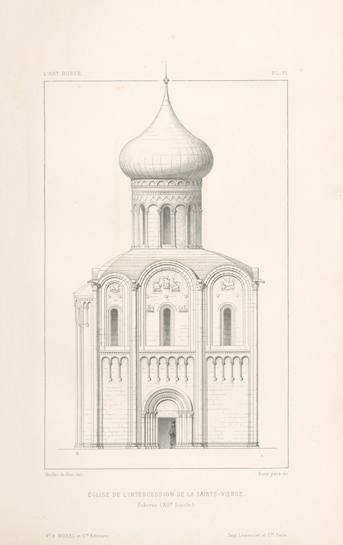 Eglise‎ ‎de‎ ‎l’intercession‎ ‎de‎ ‎la‎ ‎Ste-Vierge.—‎ ‎Pokrova‎ ‎(XIIe‎ ‎siècle)