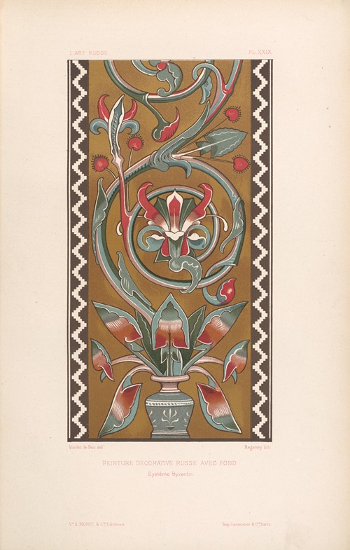 Peinture‎ ‎décorative‎ ‎russe,‎ ‎avec‎ ‎fond.‎ ‎—‎ ‎Système‎ ‎byzantin