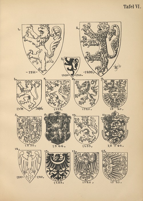 Heraldischer Handbuch fur Freunde der Wappenkunst Pl.06