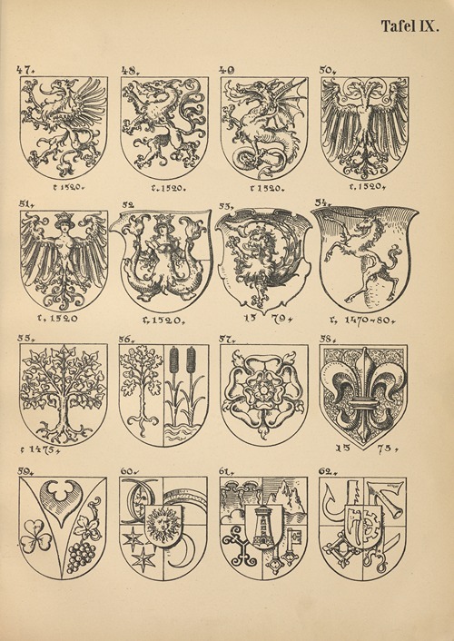 Heraldischer Handbuch fur Freunde der Wappenkunst Pl.09