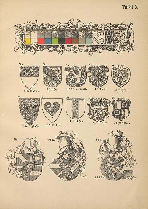Heraldischer Handbuch fur Freunde der Wappenkunst Pl.10
