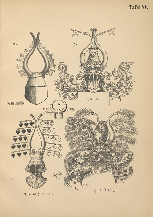 Heraldischer Handbuch fur Freunde der Wappenkunst Pl.14