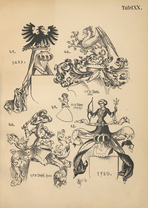 Heraldischer Handbuch fur Freunde der Wappenkunst Pl.19