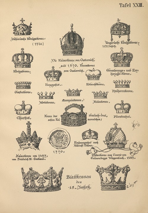 Heraldischer Handbuch fur Freunde der Wappenkunst Pl.22