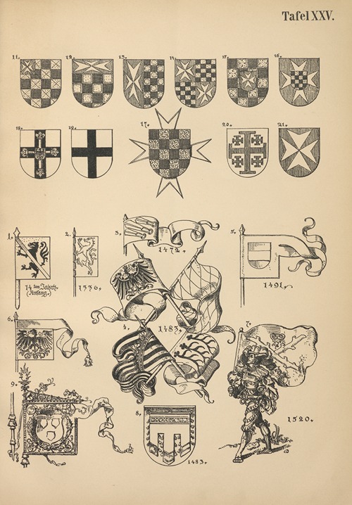Heraldischer Handbuch fur Freunde der Wappenkunst Pl.24