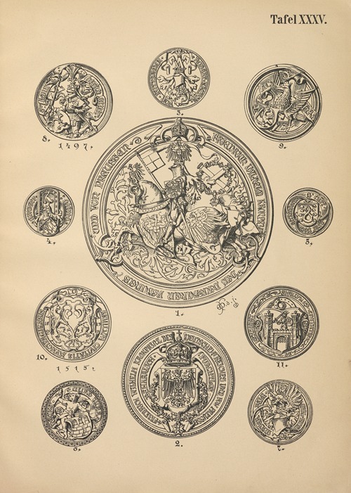Heraldischer Handbuch fur Freunde der Wappenkunst Pl.35
