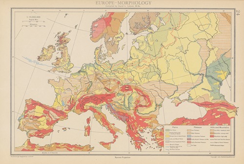 Europe, Morphology