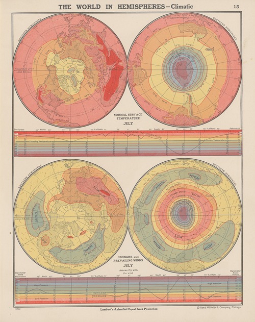 The World in Hemispheres—Climatic