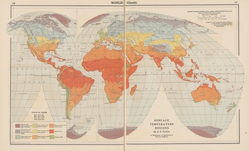 World-Climatic. Surface Temperature Regions