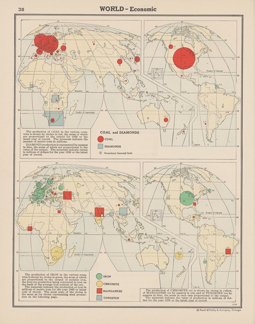 World Economic, Coal and Diamonds, Iron Ore, Chromite, Manganese, Tungsten