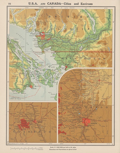 U. S. A. and Canada—Cities and Environs